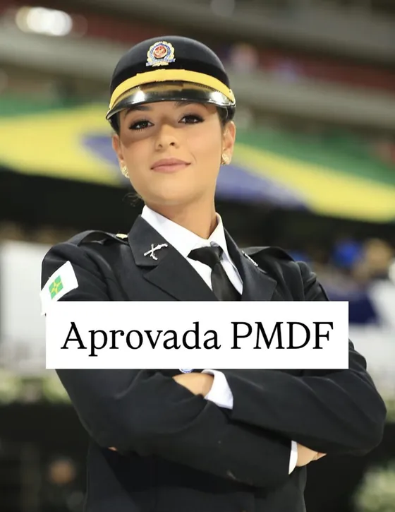 Aluna aprovada na Polícia Militar do Distrito Federal